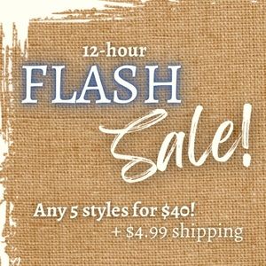 ‼️FLASH SALE!!!🚨 ♡ 5 for $40 + $4.99 Shipping! Now — 7pm EST!
